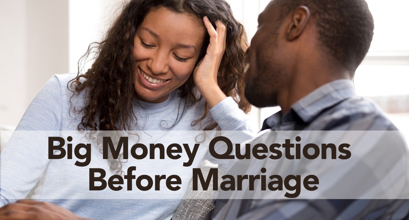 Image of Couple Talking: Big Money Questions Before Marriage